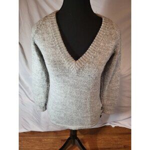 Etoile Isabel Marant Size 0 Gray V Neck Alpaca Blend Sweater